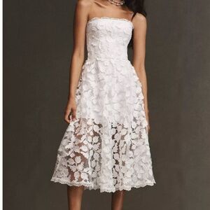 HELSI FLORENCE STRAPLESS A-LINE MIDI DRESS